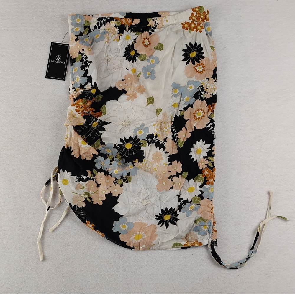 NWT Volcom Stone Of Biscay Floral Mini Skirt Size Woman's XS - Picture 7 of 11